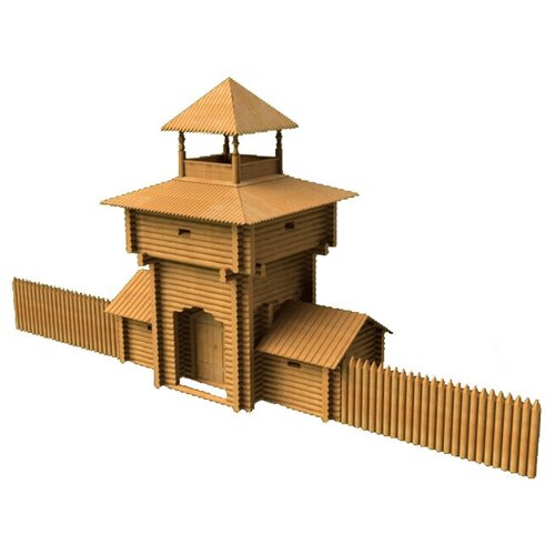 Сборная модель Надвратная Башня, Масштаб 1:60, дерево, Россия, C1104