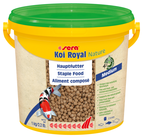 Корм для кои Sera Koi Royal Medium Nature, от 12 до 25 см, 3,8 л, 1 кг