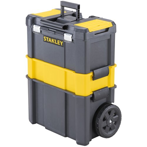 STANLEY STST1-80151 Essential Rolling Workshop, 63x46x28.5 см, 18'' , черный ящик инструментальный пластмас 19 stanley stst1 75520