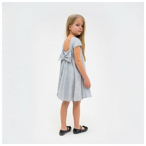 Платье нарядное детское KAFTAN, р. 28 (86-92 см), серебристый платье нарядное детское kaftan р 28 86 92 см серебристый