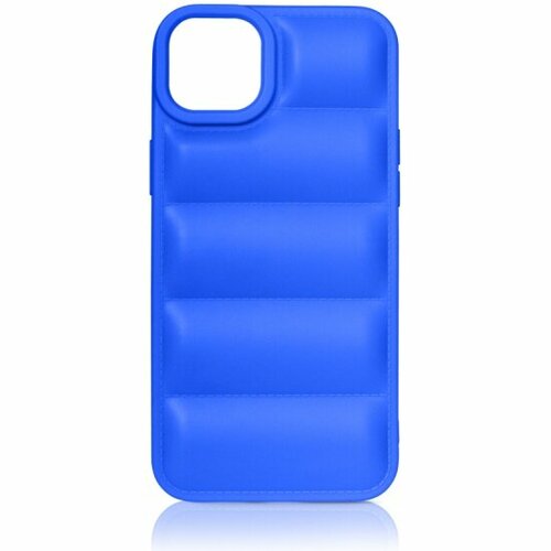 Силиконовый чехол (дутый) DF для Apple iPhone 14, iJacket-01, синий