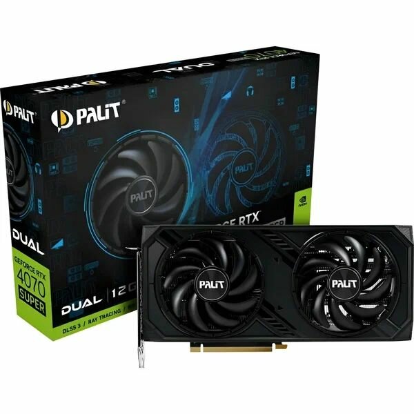Видеокарта Palit GeForce RTX 4070 SUPER Dual 12GB (NED407S019K9-1043D), Retail