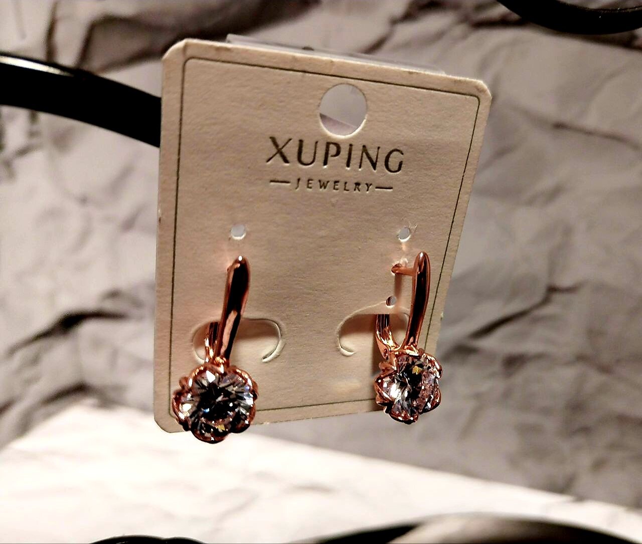 Серьги XUPING JEWELRY, фианит