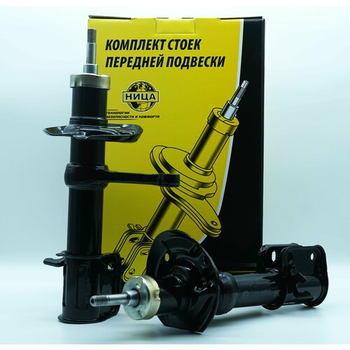 Стойки - амортизаторы масляные передние для ВАЗ Лада 2170 приора, 2 шт в комплекте, завальцованные