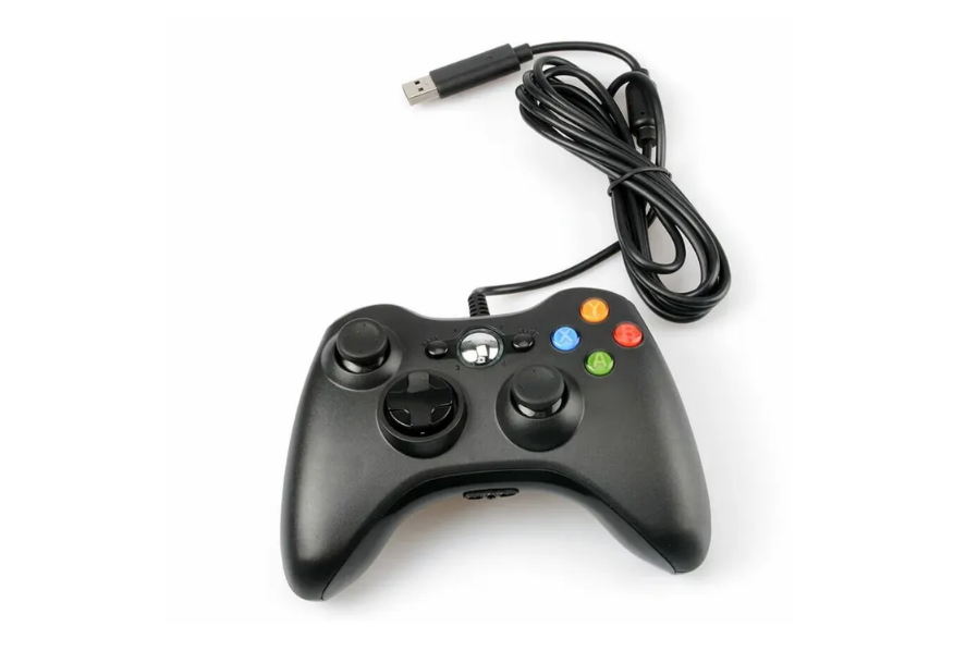 Джойстик (геймпад) проводной для Xbox 360 и PC Черный