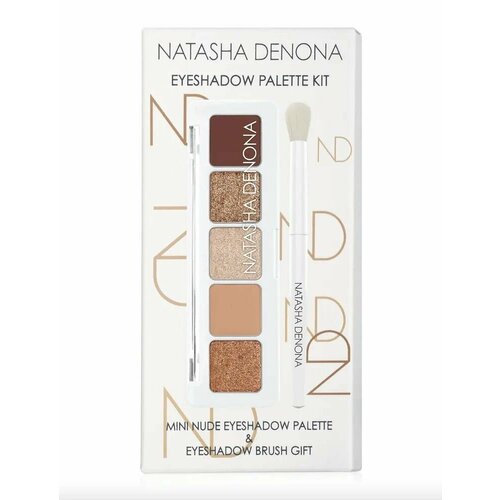 Natasha Denona Набор тени для век и кисть Mini Nude eyeshadow palette eyeshadow brush