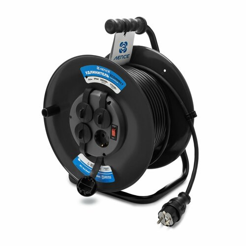 Удлинитель лепсе ГОСТ КГт 3x1,5 16А 50м IP44 на металл . катушке