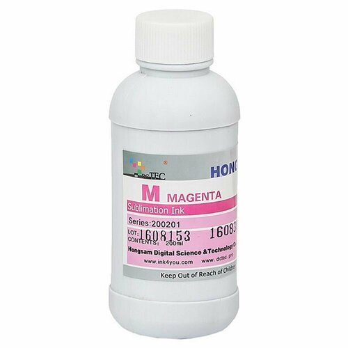 Чернила DCTec сублимационные Y201 Magenta (пурпурный) 200 мл