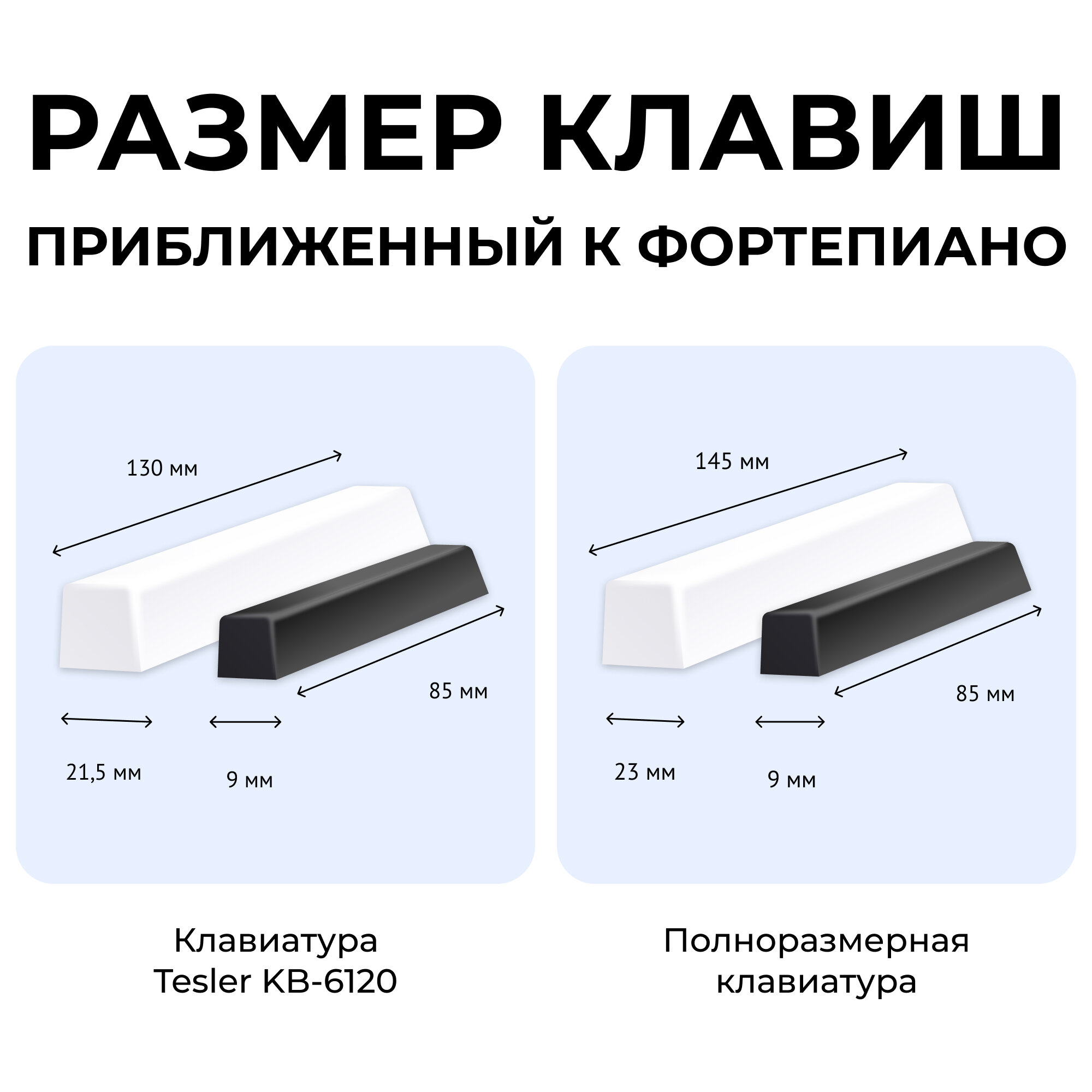 Синтезатор TESLER KB-6120 BLACK