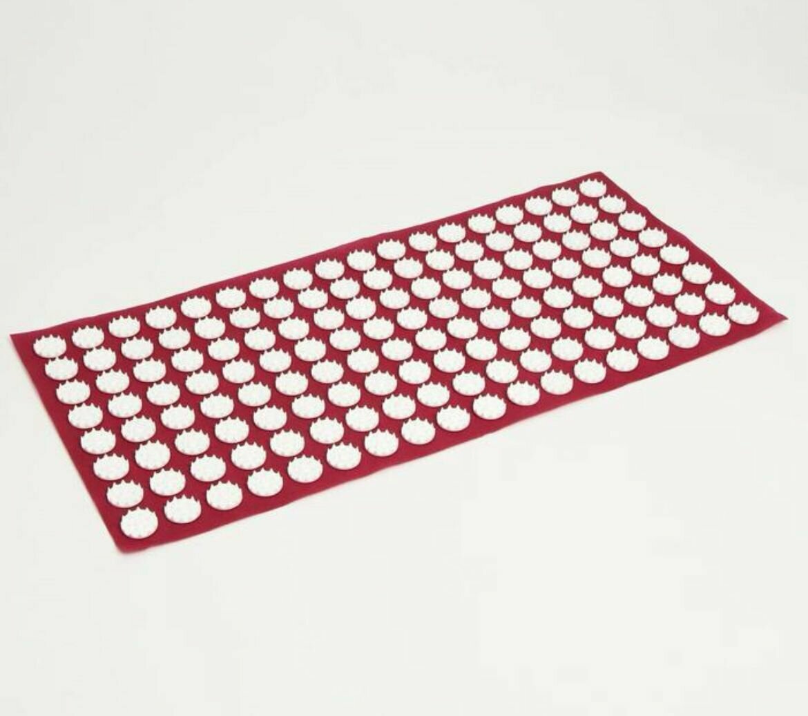 фото Аппликатор "Кузнецова", 144 колючки, спанбонд, 26 х 56 см, красный.