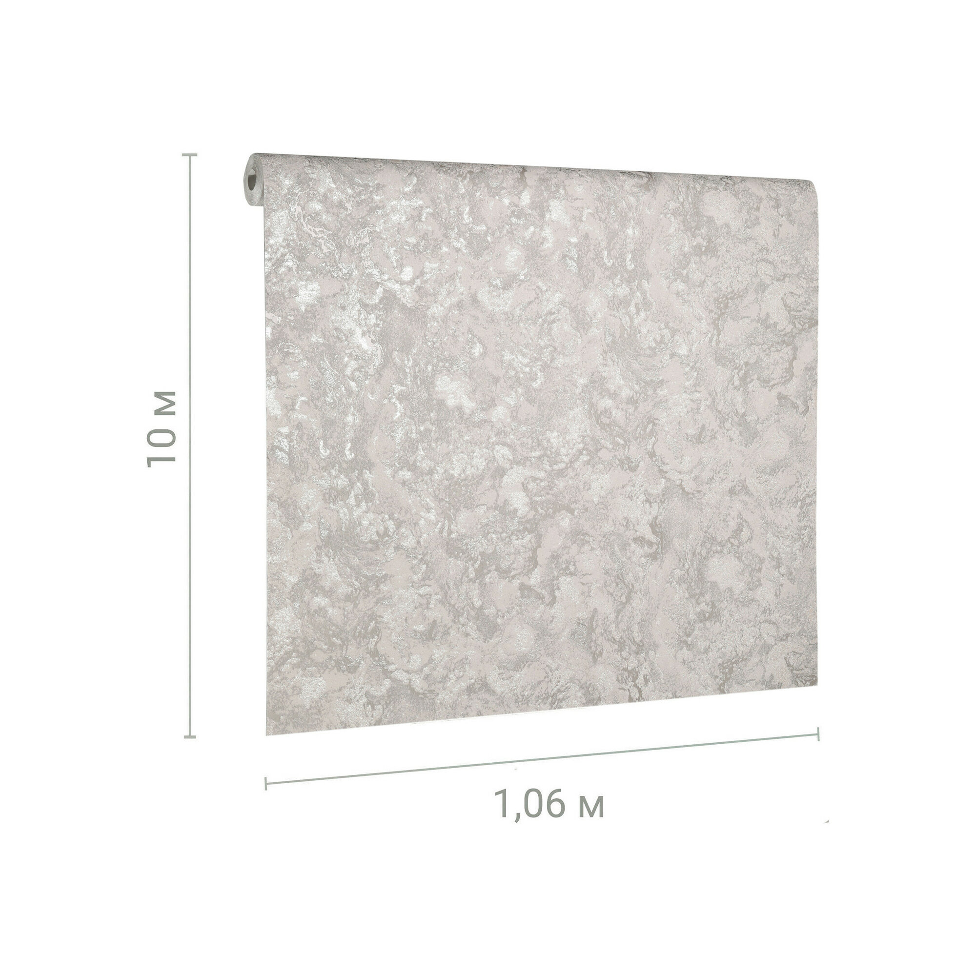 Виниловые обои BelVinil Оникс БВ03210325-22М серые 1,06x10,05 м - фото №8