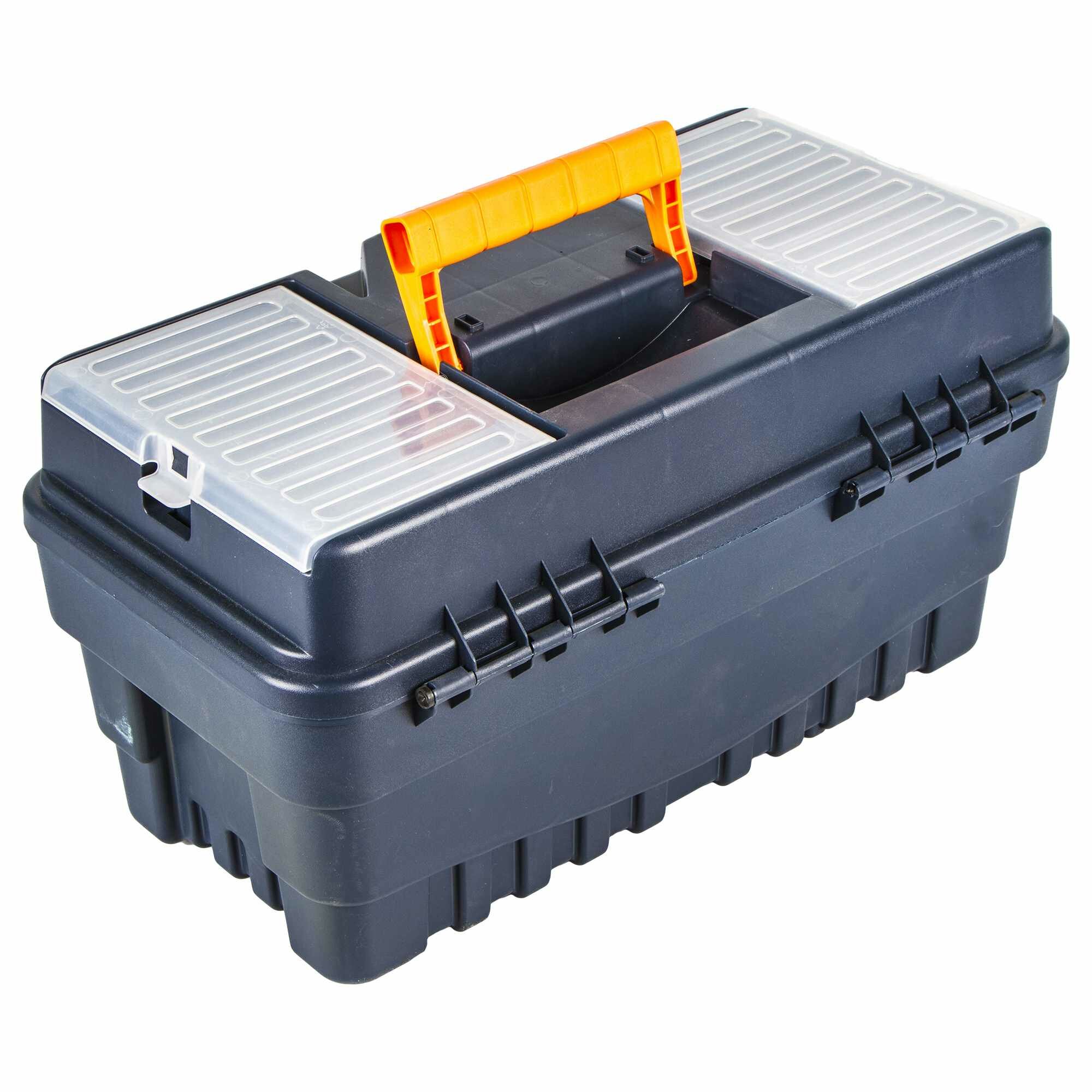 Ящик для инструмента Dexter Formula A Alu500 462х242х256 мм, пластик, цвет синий - фото №5