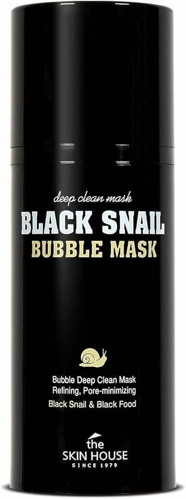 Кислородная маска The Skin House Black Snail Bubble Mask для жирной кожи, очищение лица