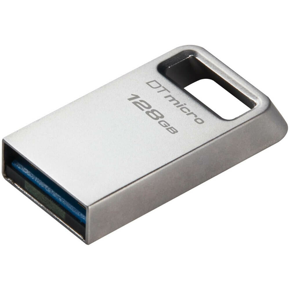 Флешка Kingston DataTraveler Micro 128ГБ USB3.0 серебристый (DTMC3G2/128GB) - фото №5