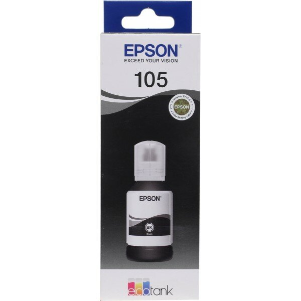 C13T00Q140 Epson 105 Оригинальный черный картридж для Epson L7160/7180 (8000 страниц)