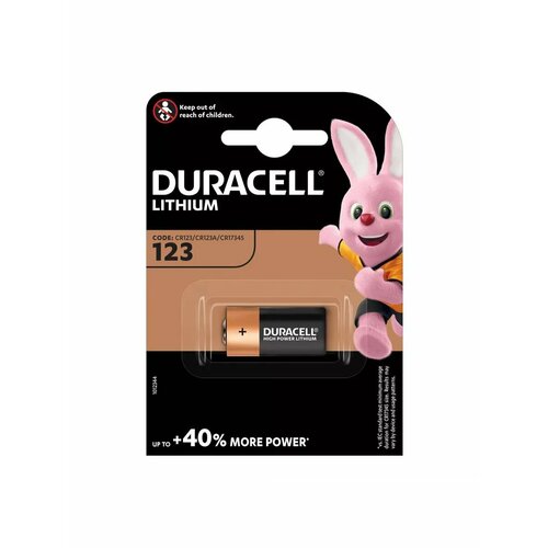 Батарейка DURACELL 123A батарейка для фотоаппаратов dlr2 elcr2 duracell ultra photo duracell