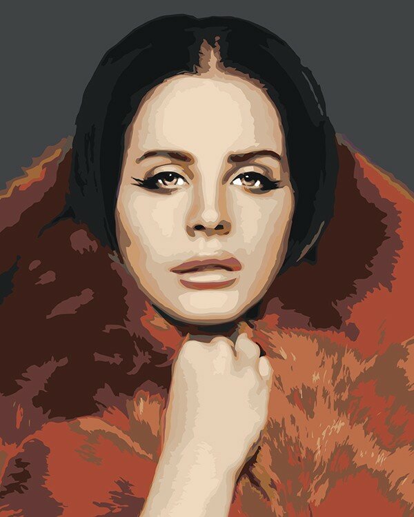 Картина по номерам Lana Del Rey Лана Дель Рей: портрет