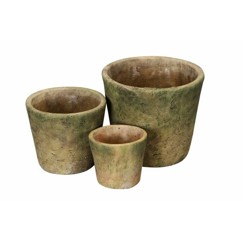 Набор из 3-х кашпо Старый сад 11х12см 15х17см 195х22см 4820₽