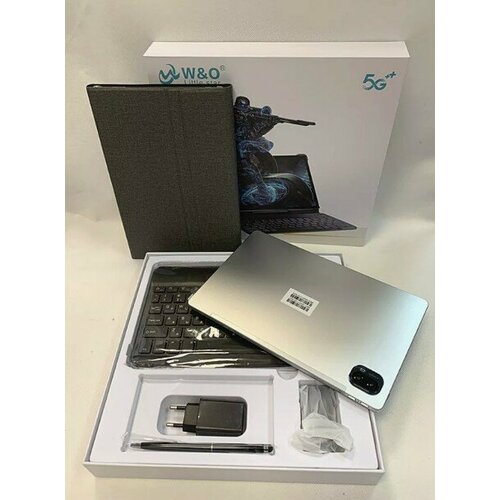 Планшет WO X30Pro с клавиатурой чехлом-книжкой и стилусом 6 GB256 GB 1036 белый 1846900₽