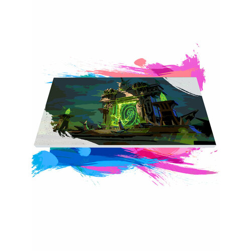 фото Картина по номерам на холсте world of warcraft the burning crusade, 40 х 60 см красиво красим