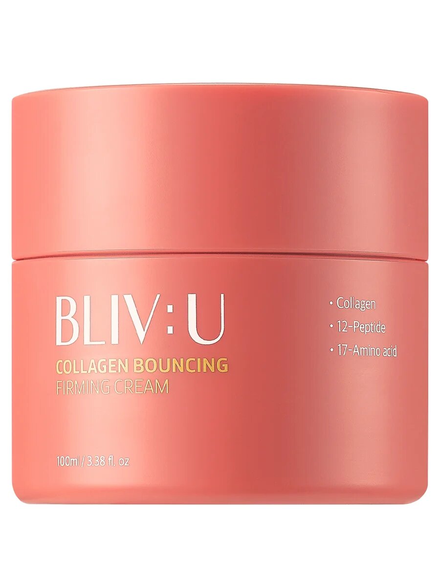 Коллагеновый крем для тургора кожи с пептидами BLIV: U Collagen Bouncing Firming Cream 80 мл