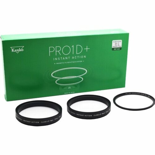 Комплект макролинз Kenko PRO1D INSTANT ACTION CLOSE-UP 49 No1 No3 магнитные адаптер 5040₽
