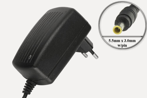 Изображение товара Адаптер (блок) питания 12V, 3A (12.5, 2.5A), 36W, 5.5mm x 3.0mm 1pin (ADP-36NH A, CUH-ZAC1), встр. вилка, для Sony PlayStation VR и др.