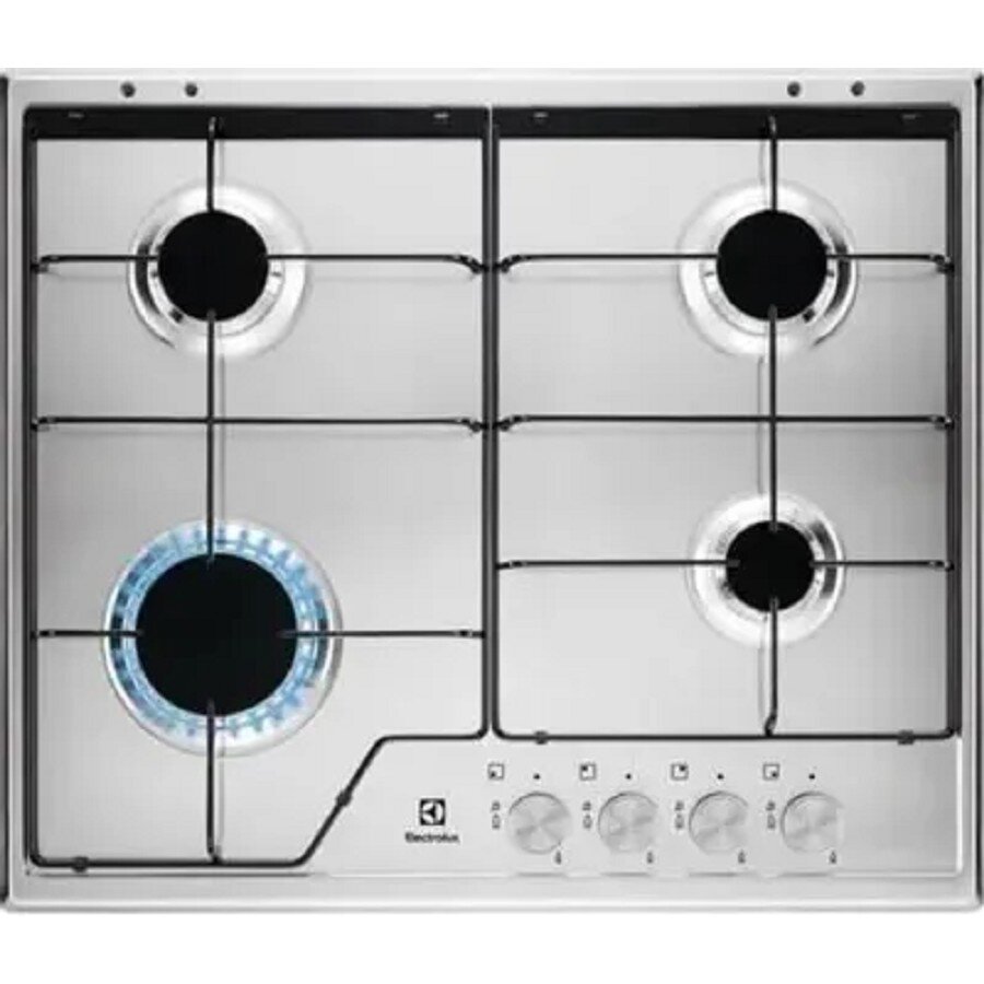 Electrolux Варочные панели Maunfeld Electrolux KGS6424SX Газовая варочная панель, нержавеющая сталь