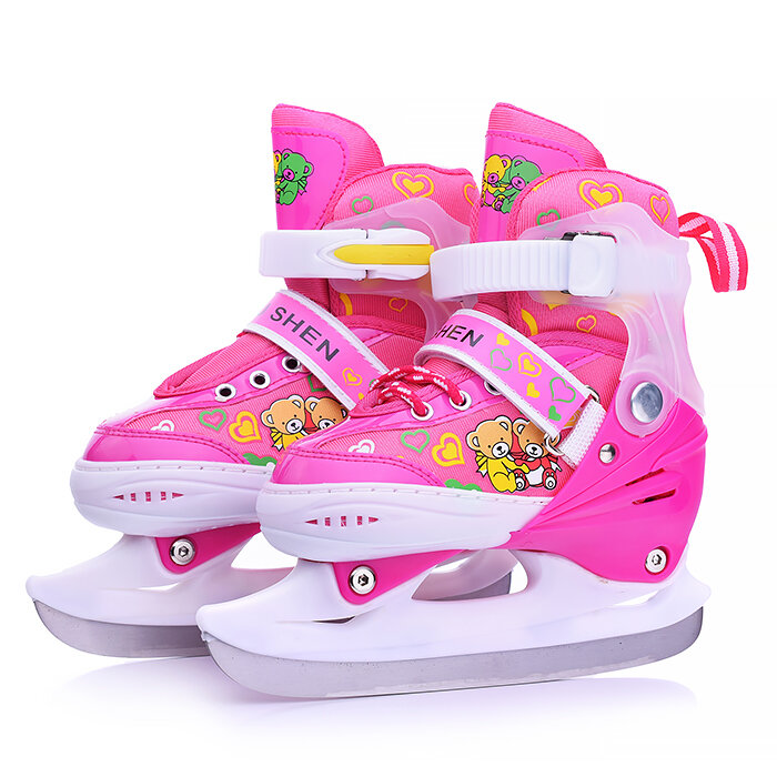 Коньки детские 00-1384 размер S розовый