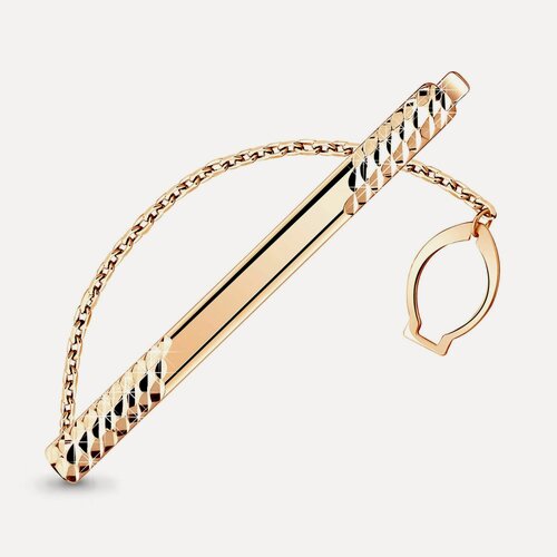 Изображение товара Зажим для галстука, красное золото, 585 проба