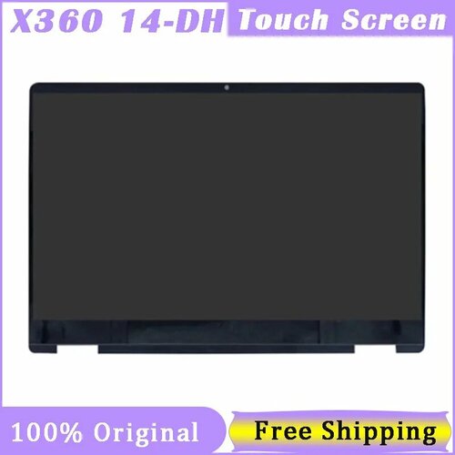 14-дюймовый сенсорный экран для HP Pavilion x360 14-DH 14-dh0706nz 14M-DH00 14T-DH100, дигитайзер в сборе для замены с рамкой HD FHD, FHD 1920X1080, 14