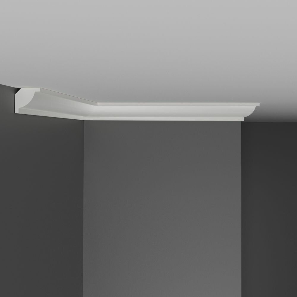 Плинтус Потолочный Гладкий Decomaster D132-115ДМ В20хШ20хД2000 мм / Декомастер.