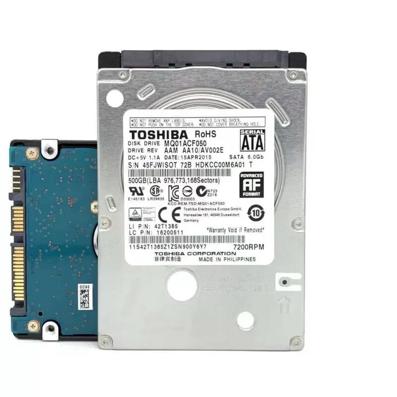 Toshiba 2.5" HDD 500ГБ 5400 об/мин — фото 1