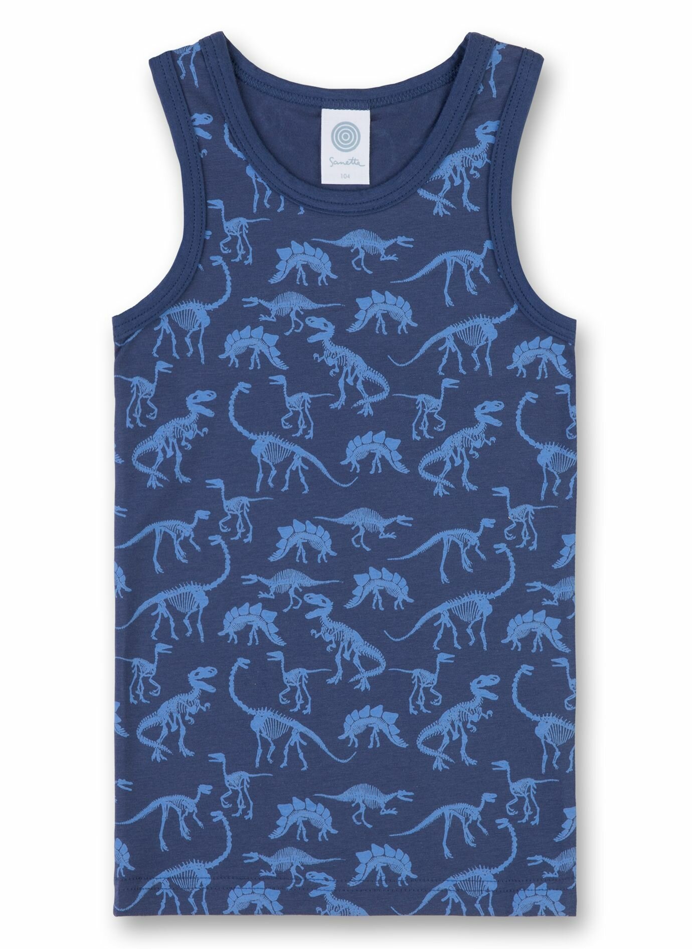 Майка Sanetta, размер 128, темно-синий