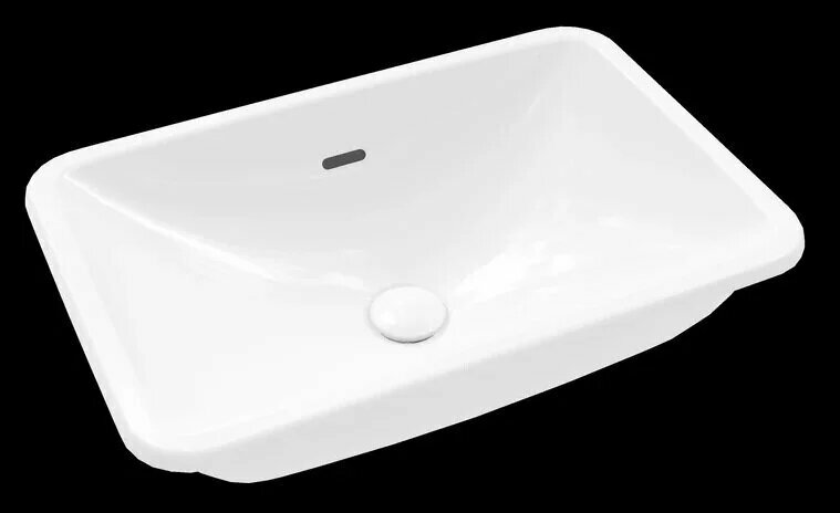 Раковина Villeroy & Boch 54x34x18,5 с переливом альпийский белый - фото №9