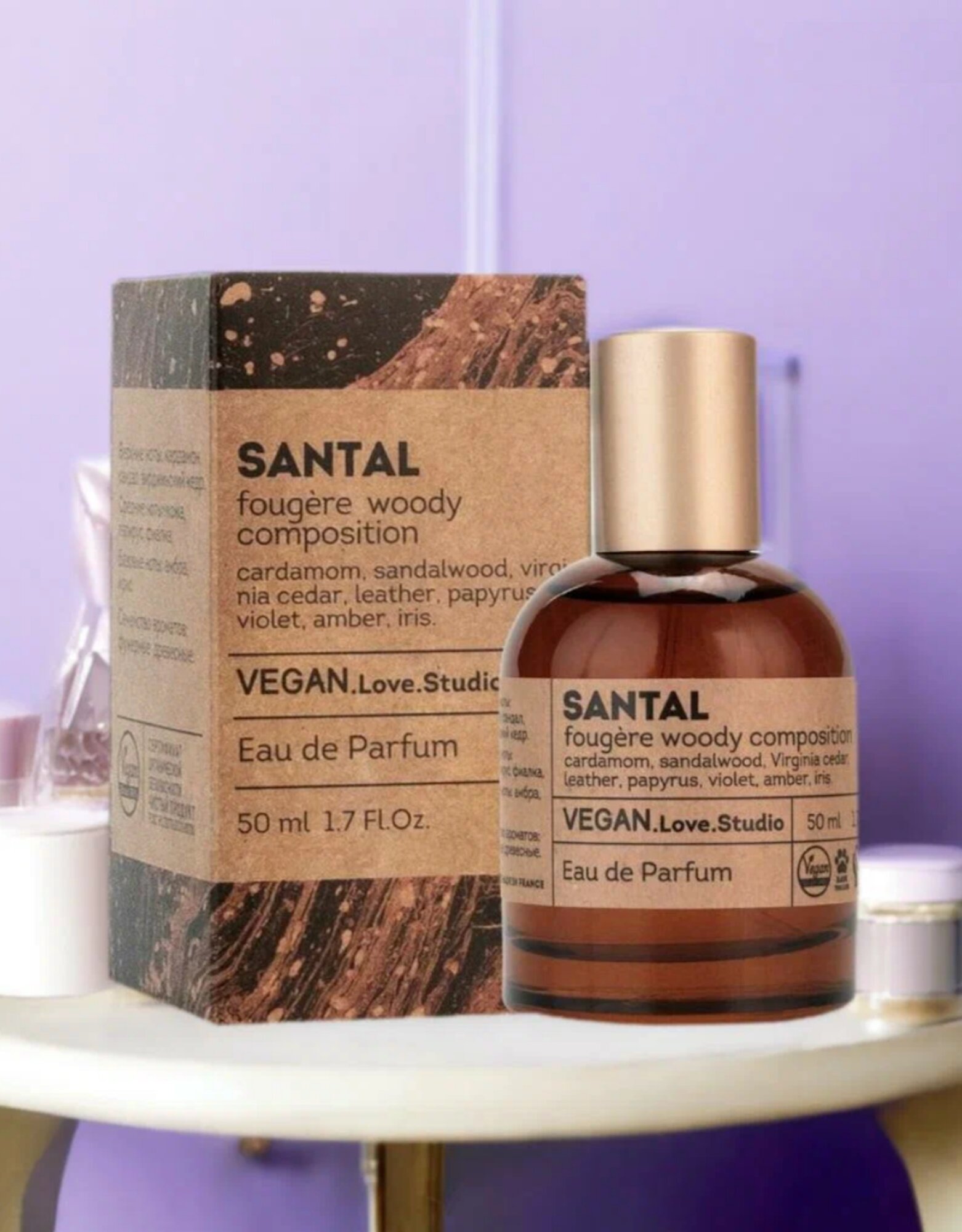 Вода туалетная, Веган Santal, женская (Santal 33), 50 мл