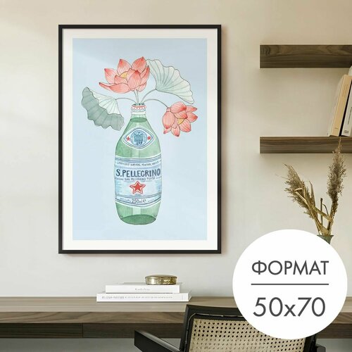 Постер "Вода Сан Пеллегрино" 50x70 без рамки на стену для интерьера 28 Kartin
