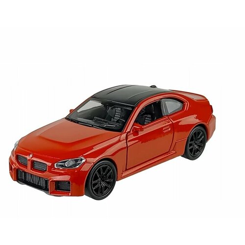 фото Welly. коллекционная машинка "bmw m2" 43833w-r, красная, инерционная, масштаб 1:38