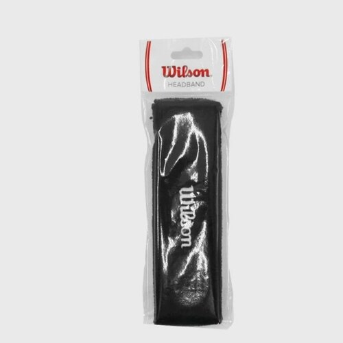 фото Повязка wilson headband osfa для мужчин и женщин, размер onesize, черный