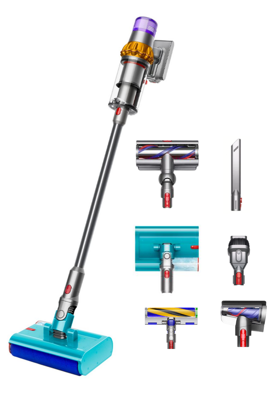 Беспроводной пылесос Dyson V15s Detect Submarine, вертикальный, 3 режима мощности — фото 1