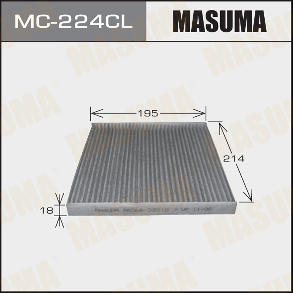Фильтр салона Toyota Yaris (Europa) 99-05, Prius 00-, Subaru Outback (бензин) 04-09 MASUMA MASUMA MC-225
