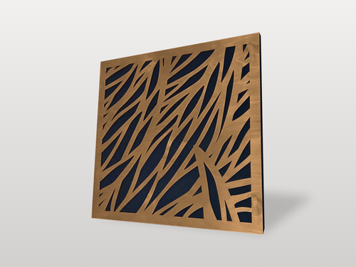 Изображение товара Акустическая панель Листва размеры 500х500х50мм цвет дуб золотистый