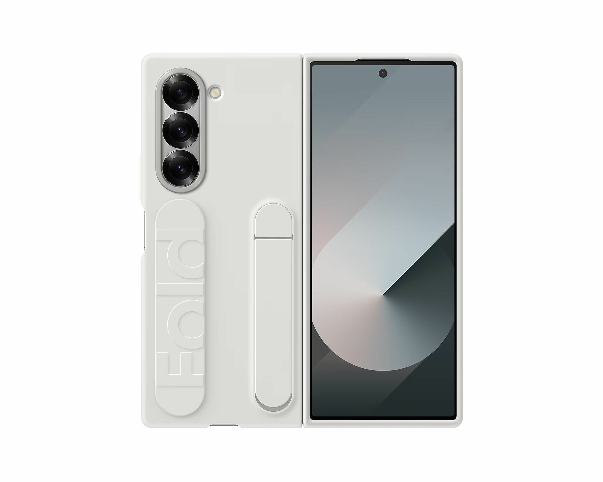 Чехол Samsung Galaxy Z Fold6 Силиконовый, Silicone Case, Белый