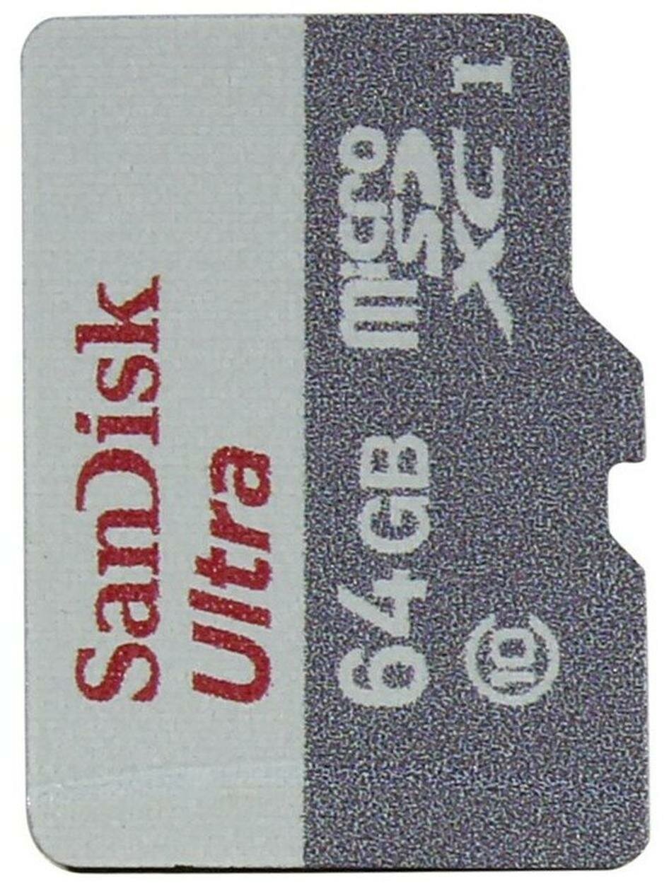 Карта памяти Sandisk Ultra micro SDXC 64Gb Class 10 UHS-I (100/10 MB/s) — фото 1