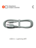 Кабель COMMO Jelly USB Type-A - Lightning MFI, 1,2 м Серо-зелёный