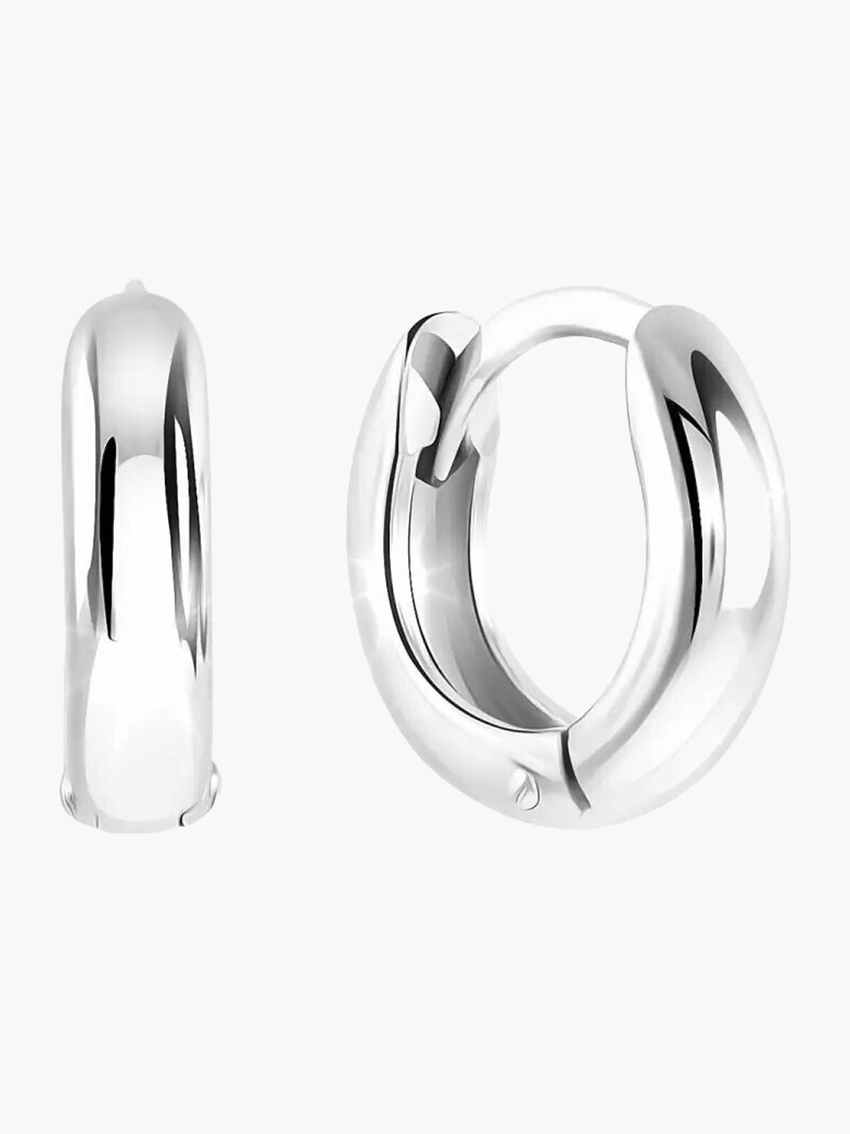 Серьги конго VALTERA, серебро, 925 проба, родирование