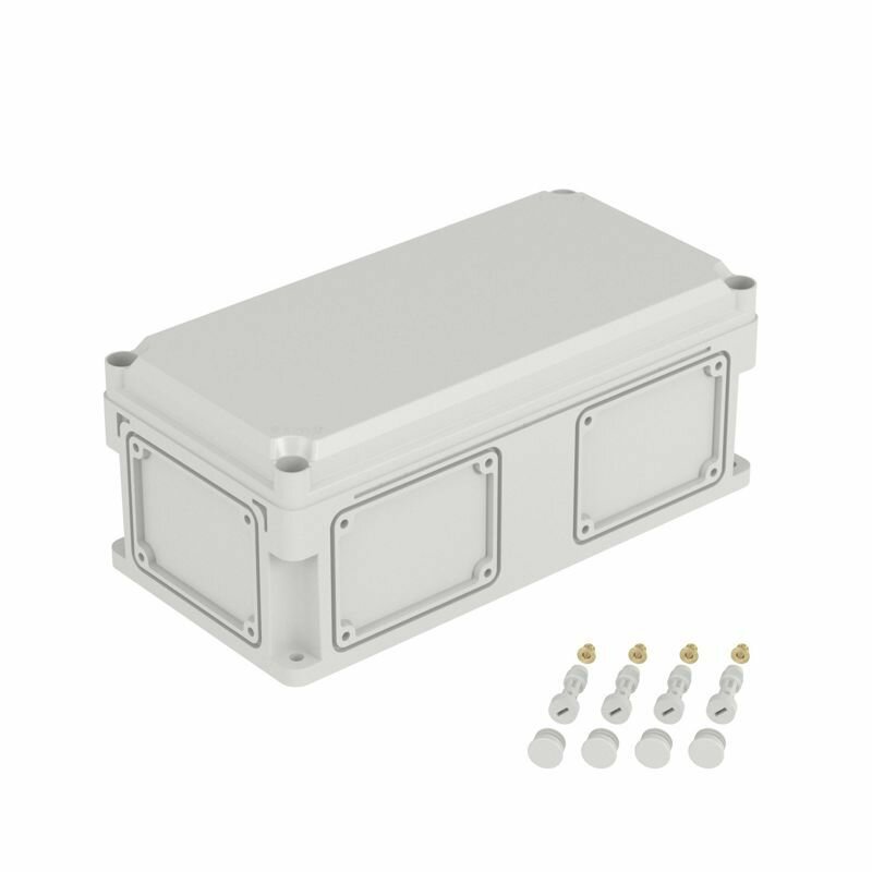 Корпус 400х200х160мм IP67 с непрозр. крышкой 35мм с фланцами пластик. DKC 542310