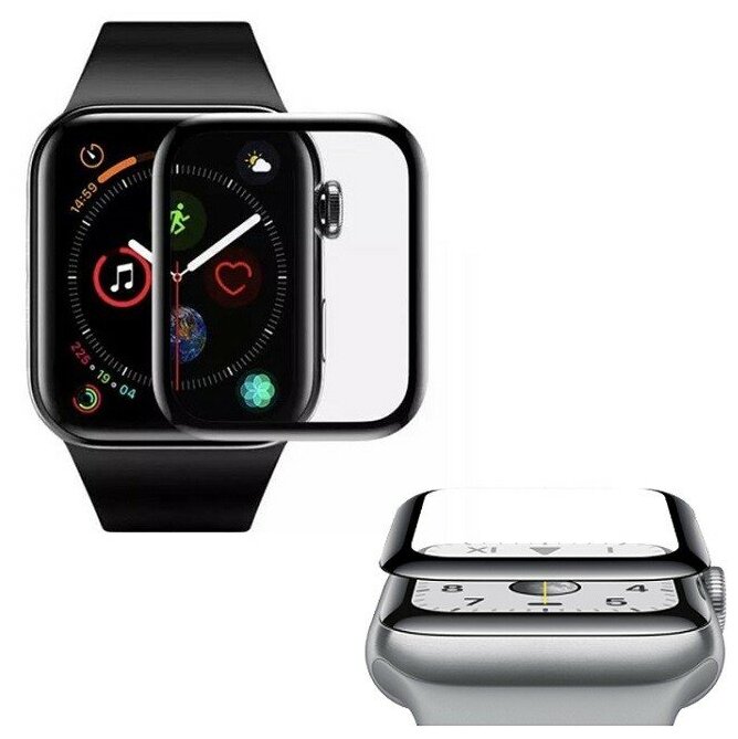 Защитное стекло для Apple Watch 42mm XO FP1 3D HD soft черное