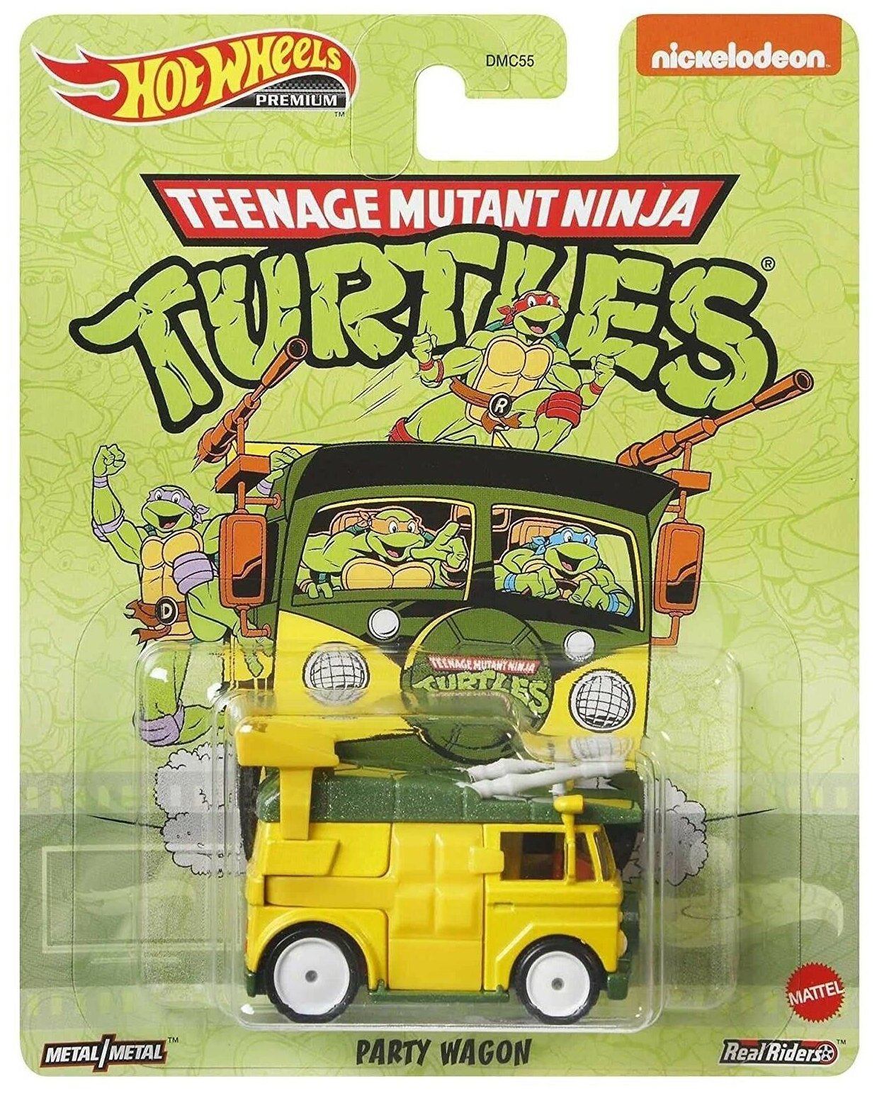  Premium  Hot Wheels TMNT Party Wagon ( 2023 Replica Entertainment Series: Teenage Mutant Ninja Turtles, Mix 3)