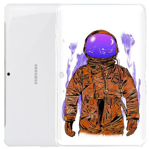 Чехол задняя-панель-накладка-бампер MyPads нарисованный мужчина в скафандре для Samsung Galaxy Tab 2 10.1 P5100/P5110 противоударный